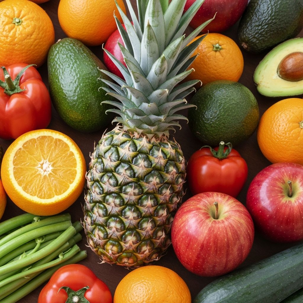 Micronutrients vitamins and minerals in food